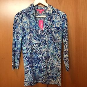 Lilly Pulitzer Ansley Polo Top, size small